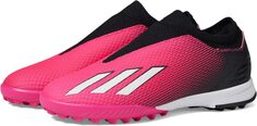 Бутсы X Speedportal.3 Laceless Turf Soccer adidas, цвет Team Shock Pink/Zero Metallic/Black