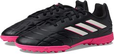 Бутсы Copa Pure.3 Turf Soccer (Little Kid/Big Kid) adidas, цвет Black/Zero Metallic