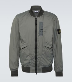 Куртка бомбер Stone Island, зеленый