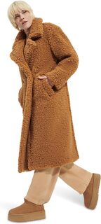 Длинное плюшевое пальто Гертруды UGG, цвет Chestnut