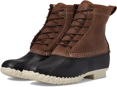 Зимние ботинки Bean Boot 8&quot; Limited Edition Leather Shearling Lined L.L.Bean, цвет Dark Earth/Black/Natural L.L.Bean®