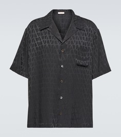 Шелковая рубашка toile iconographe Valentino, черный