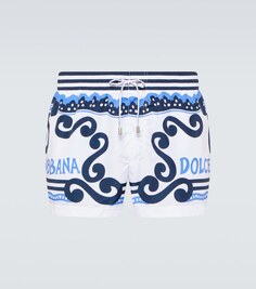 Плавки с принтом Dolce&amp;Gabbana, синий