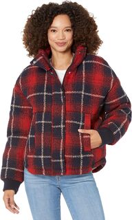 Пальто Stand Collar Wool Puffer Jacket Levi&apos;s, цвет Red/Navy/Oatmeal Levis