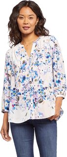 Блузка со складками на спине NYDJ, цвет Genoa Park