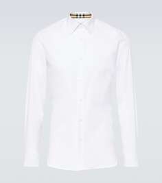 Рубашка sherfield из смесового хлопка Burberry, белый