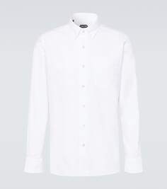 Хлопчатобумажную рубашку Tom Ford, белый