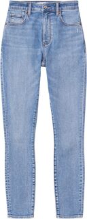 Джинсы High-Rise Ankle Straight Jeans Abercrombie &amp; Fitch, цвет Medium