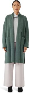 Пальто с высоким воротником Eileen Fisher, цвет Cypress