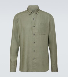 Рубашка из лиоцелла Tom Ford, зеленый