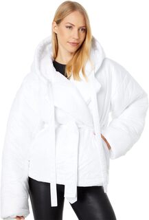 Спальный мешок с капюшоном, пальто короткое Norma Kamali, белый
