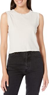 Майка Johnnie Cropped Crew Neck Tank w/ Rib Trim Michael Stars, цвет Cement