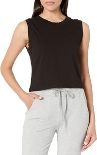 Майка Johnnie Cropped Crew Neck Tank w/ Rib Trim Michael Stars, черный