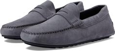 Лоферы Noel Suede Penny Loafer Moccasins BOSS, цвет Charcoal Grey