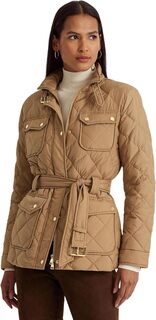 Пуховое пальто с ромбовидной стежкой LAUREN Ralph Lauren, цвет Classic Camel