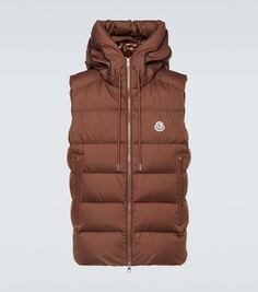 Кардаминовый пуховик Moncler, коричневый