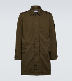 Твиловое пальто david-tc Stone Island, зеленый