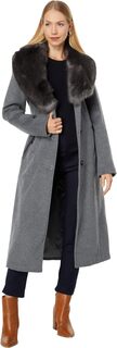 Шерстяное пальто с искусственным мехом V20741-ZU Vince Camuto, цвет Medium Grey