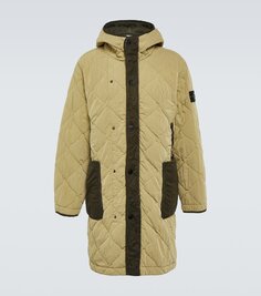 Стеганое пальто Stone Island, бежевый