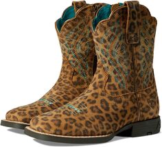 Ковбойские сапоги Primetime Easy Fit Western Boot Ariat, цвет Faded Leopard