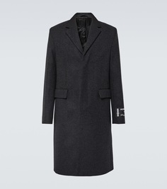 Пальто из смесовой шерсти Acne Studios, серый