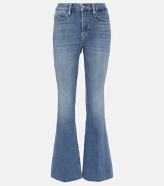 Расклешенные джинсы le easy flare с необработанными потертостями Frame, синий