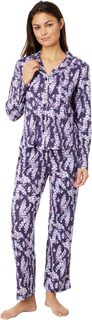 Миниатюрный пижамный комплект с воротником-стойкой и цветочным принтом Karen Neuburger, цвет Countryside Blossom