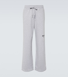 Спортивные брюки из хлопка с принтом Dolce&amp;Gabbana, серый