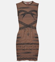 Мини-платье из джерси с логотипом x knwls Jean Paul Gaultier, нейтральный