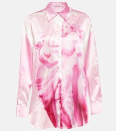 Рубашка с принтом Jacques Wei, розовый