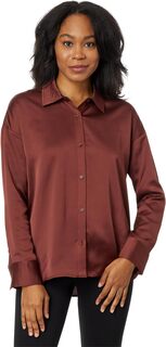 Атласная рубашка с вышивкой Kristin Lysse, цвет Auburn