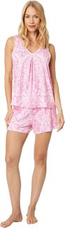 Пижамный комплект с шортами без рукавов Tommy Bahama, цвет Pink Paisley