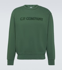 Толстовка из хлопкового флиса C.P. Company, зеленый