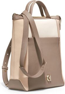 Рюкзак Grand Ambition Small Convertible Luxe Backpack Cole Haan, цвет Irish Coffee/Oat/Ivory/Gold