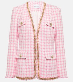 Твидовый пиджак в клетку gabrielle Rebecca Vallance, розовый