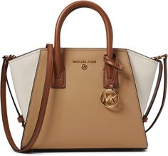 Маленькая сумка-портфель Avril на молнии MICHAEL Michael Kors, цвет Camel Multi