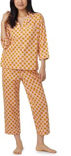 Укороченный пижамный комплект с рукавами 3/4 Bedhead PJs, цвет Call Button