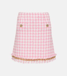 Мини-юбка gabrielle с узором «гусиные лапки» Rebecca Vallance, розовый