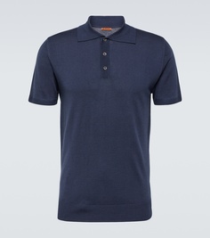 Шерстяная рубашка-поло marco brunal Barena Venezia, синий