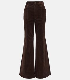 Вельветовые расклешенные брюки Polo Ralph Lauren, коричневый