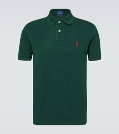 Рубашка-поло из хлопкового пике Polo Ralph Lauren, зеленый