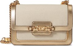 Сумка Heather Large Shoulder MICHAEL Michael Kors, цвет Natural/Pale Gold