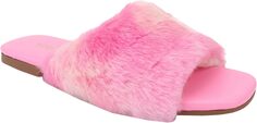 Сандалии на плоской подошве Miss Nora Yosi Samra, цвет Pink Faux Fur