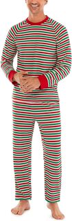Длинная пижама Team ELF Pajamarama, цвет Red/Green/White Stripe