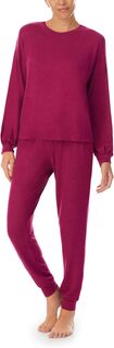 Пижамный комплект с длинными рукавами и джоггерами Sanctuary, цвет Marled Raspberry