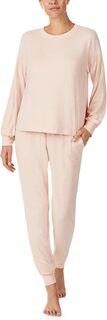 Пижамный комплект с длинными рукавами и джоггерами Sanctuary, цвет Marled Rosehip
