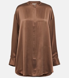 Атласная рубашка mantera Asceno, коричневый