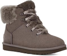 Сапоги Classic Mini Alpine Lace UGG, цвет Charcoal