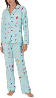 Классический тканый пижамный комплект с длинными рукавами Bedhead PJs, цвет Festive Drinks