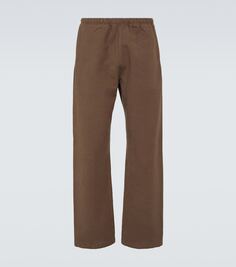 Спортивные брюки из смесового хлопка Auralee, коричневый